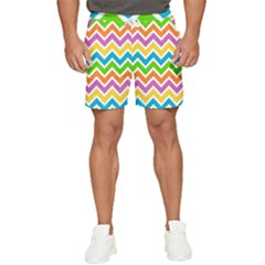 Chevron-pattern-design-texture Men s Runner Shorts by uniart180623