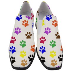 Pawprints-paw-prints-paw-animal Women Slip On Heel Loafers by uniart180623
