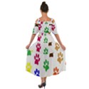 Pawprints-paw-prints-paw-animal Shoulder Straps Boho Maxi Dress  View2