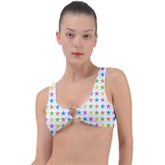 Star-pattern-design-decoration Ring Detail Bikini Top by uniart180623