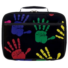 Handprints-hand-print-colourful Full Print Lunch Bag by uniart180623