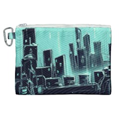 Buildings City Urban Destruction Background Canvas Cosmetic Bag (xl) by uniart180623