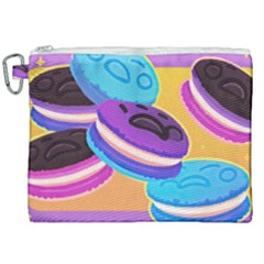 Cookies Chocolate Cookies Sweets Snacks Baked Goods Food Canvas Cosmetic Bag (XXL)