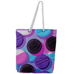 Cookies Chocolate Cookies Sweets Snacks Baked Goods Full Print Rope Handle Tote (large) by uniart180623