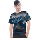 Tsunami Waves Ocean Sea Water Rough Seas Men s Sport Top View1