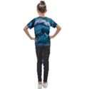 Tsunami Waves Ocean Sea Water Rough Seas Kids  Mesh Piece Tee View2