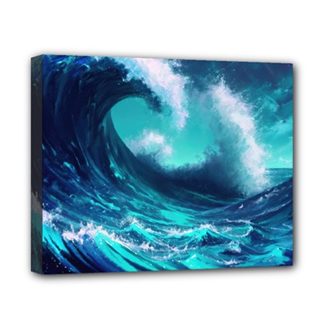 Tsunami Tidal Wave Ocean Waves Sea Nature Water Canvas 10  X 8  (stretched) by uniart180623