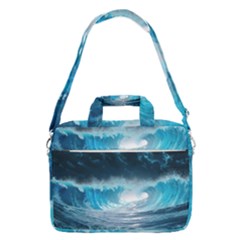 Thunderstorm Storm Tsunami Waves Ocean Sea Macbook Pro 13  Shoulder Laptop Bag  by uniart180623