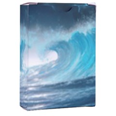 Thunderstorm Storm Tsunami Waves Ocean Sea Playing Cards Single Design (rectangle) With Custom Box by uniart180623