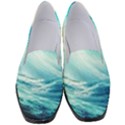 Tsunami Waves Ocean Sea Nautical Nature Water Nature Women s Classic Loafer Heels View1