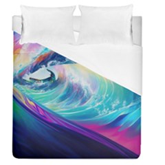 Waves Ocean Sea Tsunami Nautical Nature Water Duvet Cover (Queen Size)