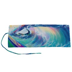 Waves Ocean Sea Tsunami Nautical Nature Water Roll Up Canvas Pencil Holder (s) by uniart180623