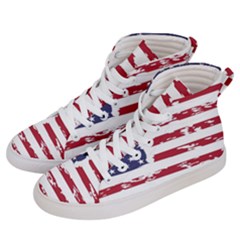 Flag Usa Unite Stated America Men s Hi-Top Skate Sneakers