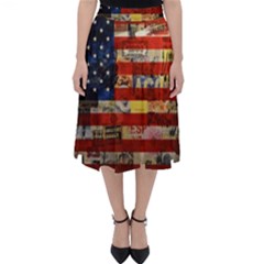 Usa Flag United States Classic Midi Skirt