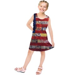 Usa Flag United States Kids  Tunic Dress by uniart180623