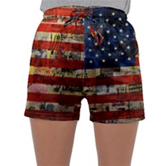 Usa Flag United States Sleepwear Shorts by uniart180623