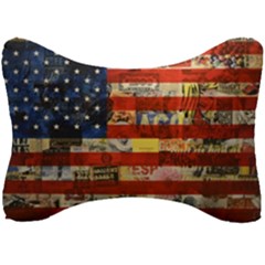 Usa Flag United States Seat Head Rest Cushion by uniart180623