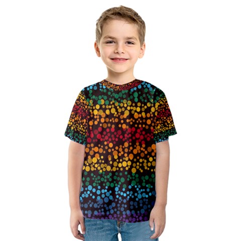 Patterns Rainbow Kids  Sport Mesh Tee by uniart180623