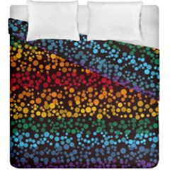 Patterns Rainbow Duvet Cover Double Side (king Size) by uniart180623