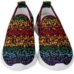 Patterns Rainbow Kids  Slip On Sneakers by uniart180623