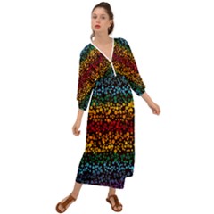 Patterns Rainbow Grecian Style  Maxi Dress by uniart180623