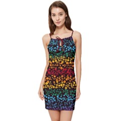 Patterns Rainbow Summer Tie Front Dress