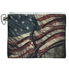 Flag Usa American Flag Canvas Cosmetic Bag (xxl) by uniart180623