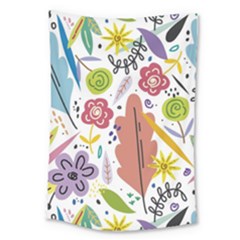 Flower Spring Large Tapestry by Ravend