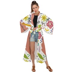 Flower Spring Maxi Kimono by Ravend