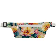 Prickly Pear Cactus Flower Plant Active Waist Bag by Ravend