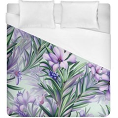 Beautiful Rosemary Floral Pattern Duvet Cover (king Size) by Ravend