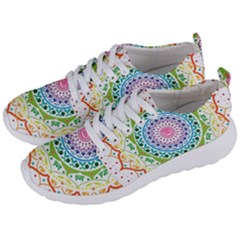 Mandala Pattern Rainbow Pride Men s Lightweight Sports Shoes