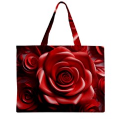 Roses Flowers Plant Zipper Mini Tote Bag