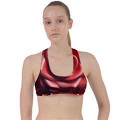 Roses Flowers Plant Criss Cross Racerback Sports Bra