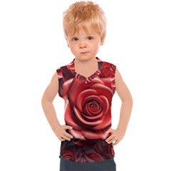 Roses Flowers Plant Kids  Sport Tank Top