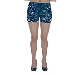 Tree Leaf Green Forest Wood Natural Nature Skinny Shorts