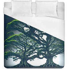 Tree Leaf Green Forest Wood Natural Nature Duvet Cover (king Size)