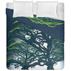 Tree Leaf Green Forest Wood Natural Nature Duvet Cover Double Side (california King Size)