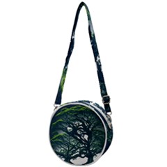 Tree Leaf Green Forest Wood Natural Nature Crossbody Circle Bag