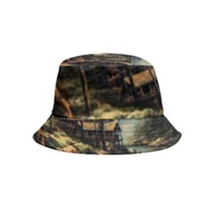 Fantasy Landscape Foggy Mysterious Inside Out Bucket Hat (kids)