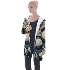 Technology Robot Internet Processor Longline Hooded Cardigan by Ravend