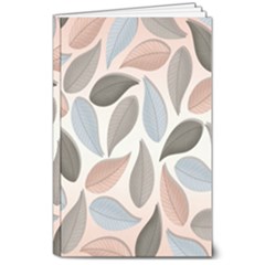 Leaves Pastel Background Nature 8  X 10  Softcover Notebook