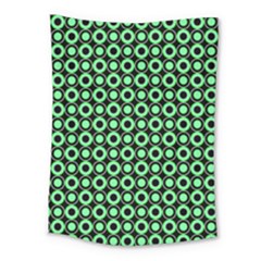 Mazipoodles Green Donuts Polka Dot Medium Tapestry by Mazipoodles