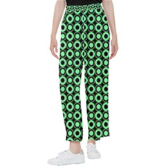 Mazipoodles Green Donuts Polka Dot Women s Pants  by Mazipoodles