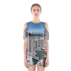 Building Sea Architecture Marina Shoulder Cutout One Piece Dress