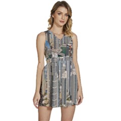 Building Sea Architecture Marina Sleeveless High Waist Mini Dress