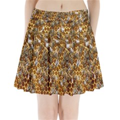 Honey Bee Bees Insect Pleated Mini Skirt by Ravend