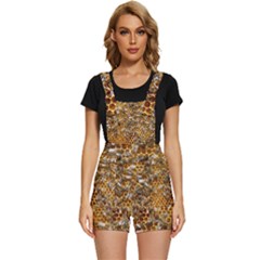 Honey Bee Bees Insect Short Overalls