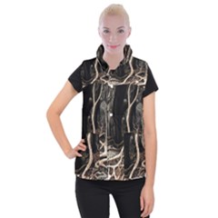 Tree Nature Landscape Forest Women s Button Up Vest