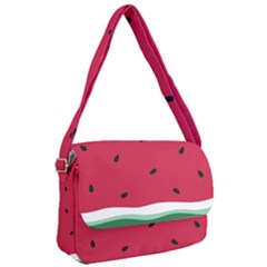 Minimalist Summer Watermelon Wallpaper Courier Bag